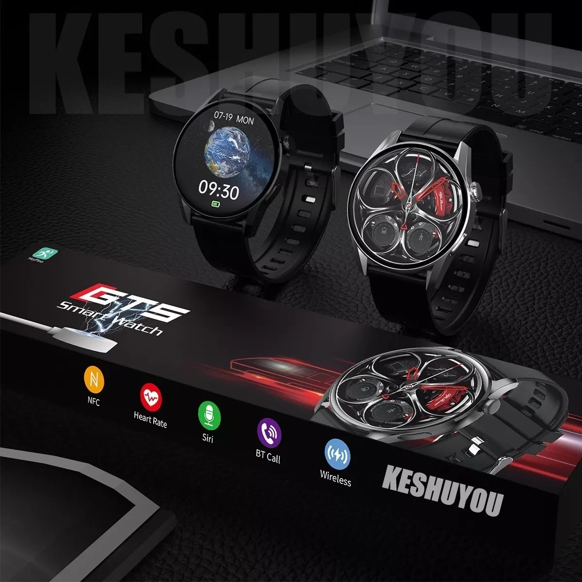 Reloj Inteligente GT5: Tecnología, Estilo y Monitoreo